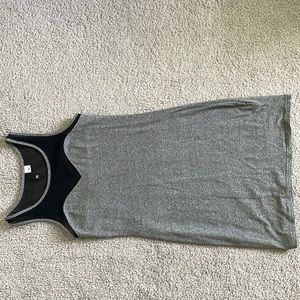 Grey and black dress
